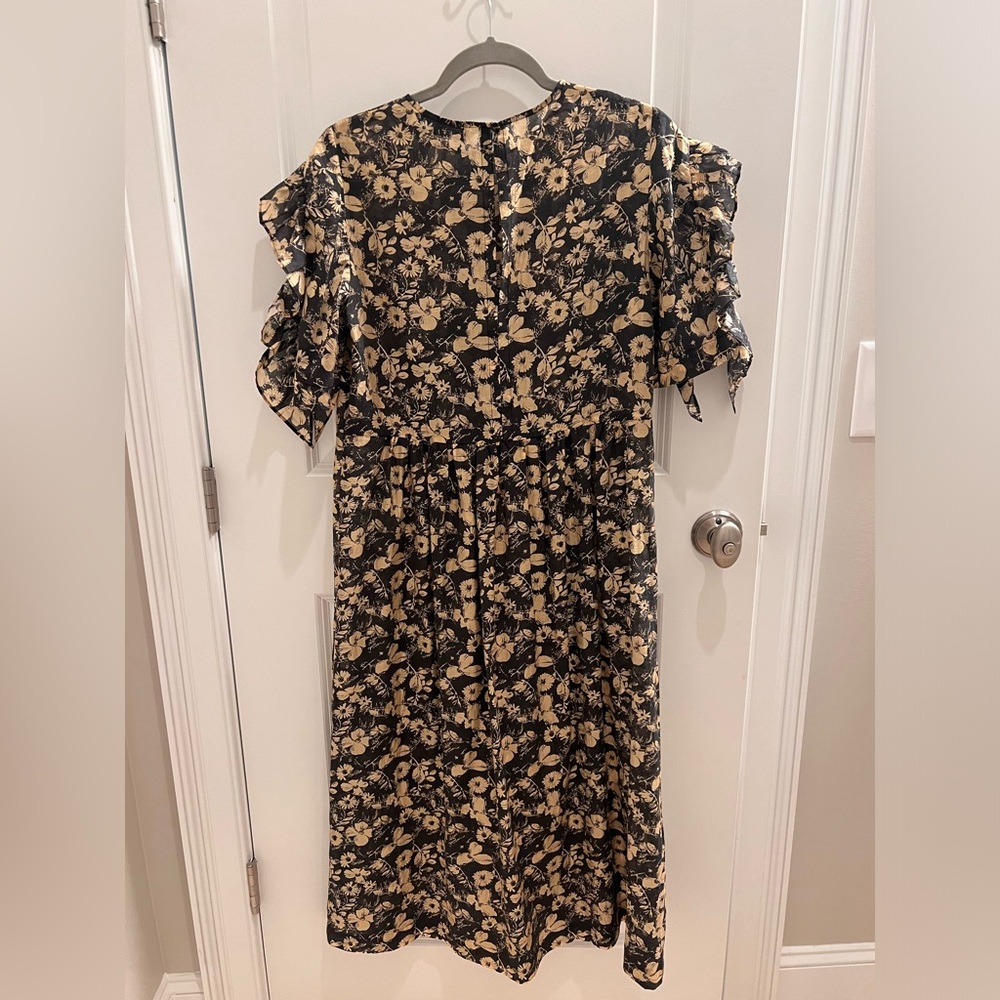 & Other Stories floral midi dress with coordinating slip